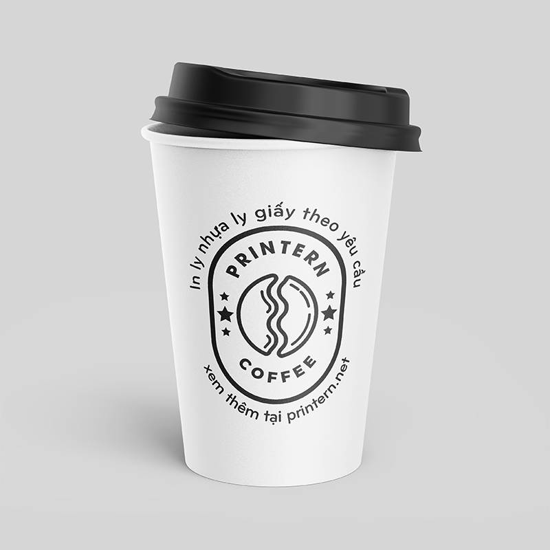 In Các Loại Ly Giấy 1 Màu Giá Rẻ Ở Nha Trang